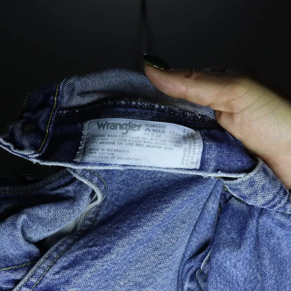 Wrangler George Strait Collection Jeans 34x32 Vintage Blue Denim‎